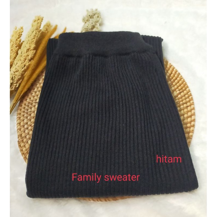 ROK RAJUT//PREMIUM STYLE// ROK WANITA PLISKET//OUTERWEAR-HITAM