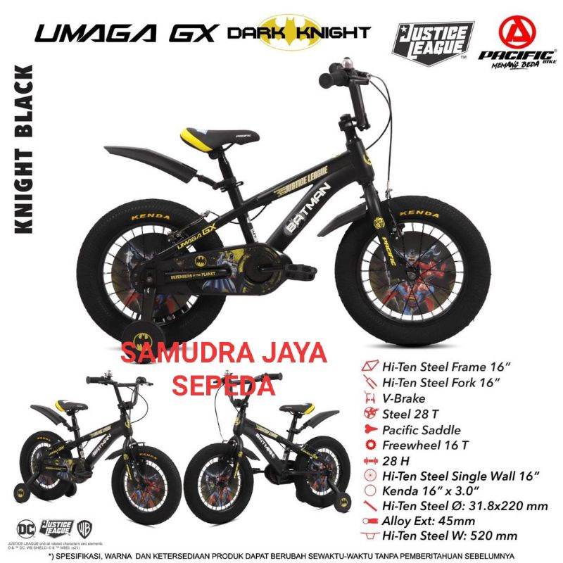 SEPEDA BMX PACIFIC 16uk UMAGA JUSTICE LEAGUE