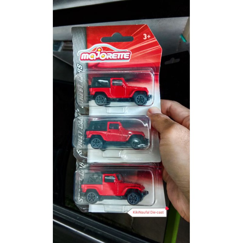 Majorette Jeep Wrangler Rubicon Merah