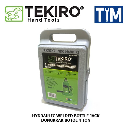 TEKIRO Dongkrak Botol 4 TON / Hydraulic Welded Bottle Jack AU-BJ1910