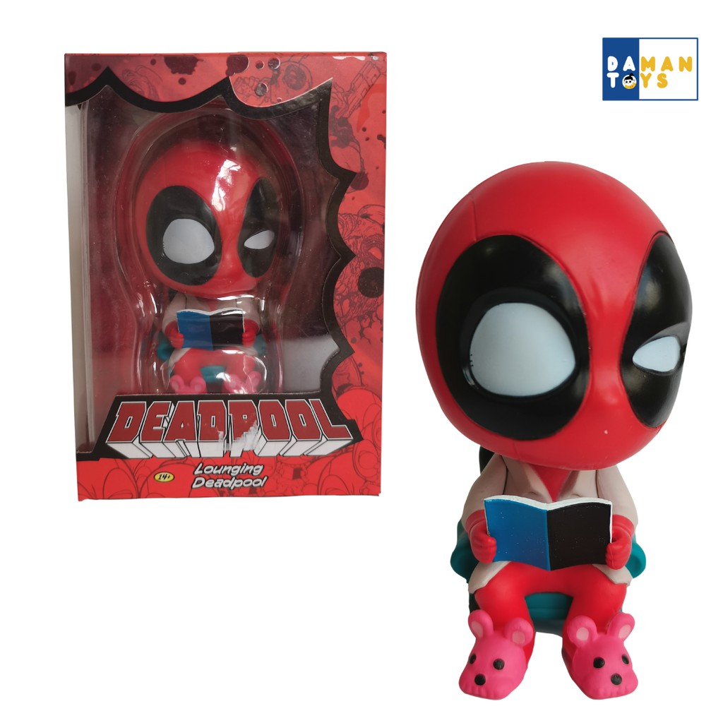 Pajangan Dashboard Mobil Superhero, Action Figure Deadpool, Miniatur Pajangan