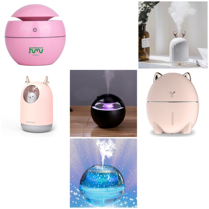 Humidifier Ultrasonic Aromatherapy Oil Diffuser Night Light 200ml