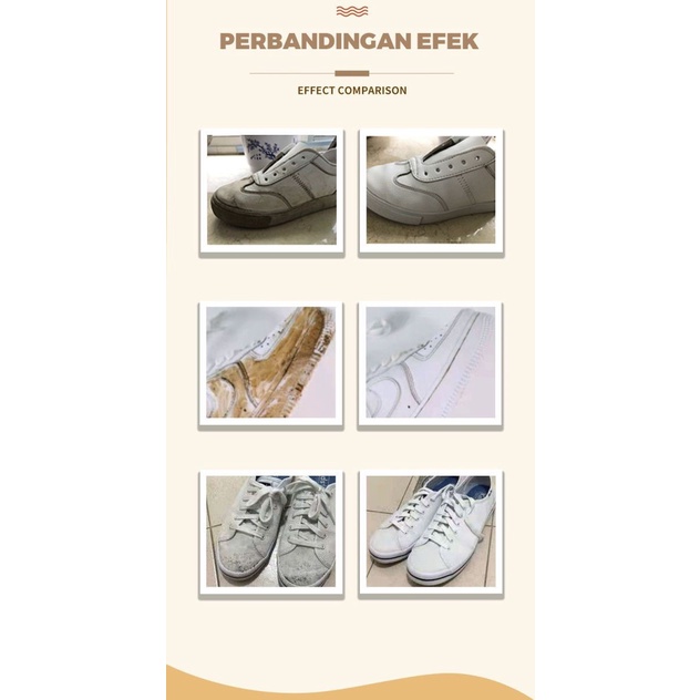 Cream Pembersih Sepatu/pembersih kulit sofa/Semir Wax Alas Sepatu Casual Putih/ Cream pemutih sepatu/ Cream Ajaib serbaguna/ white shoe cleaner