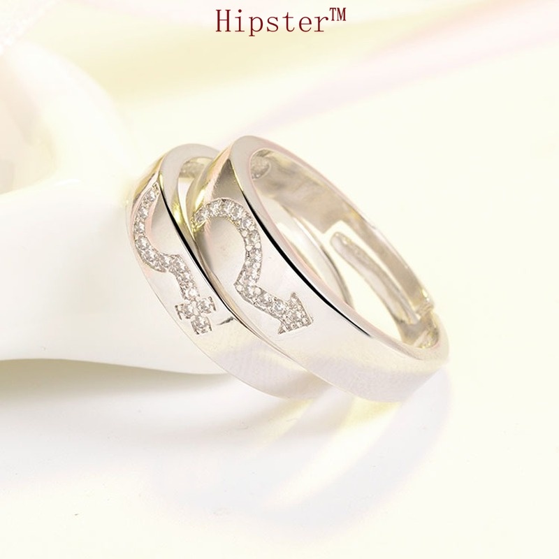 Trendy Korean Fashion Simple Couple Adjustable Ring