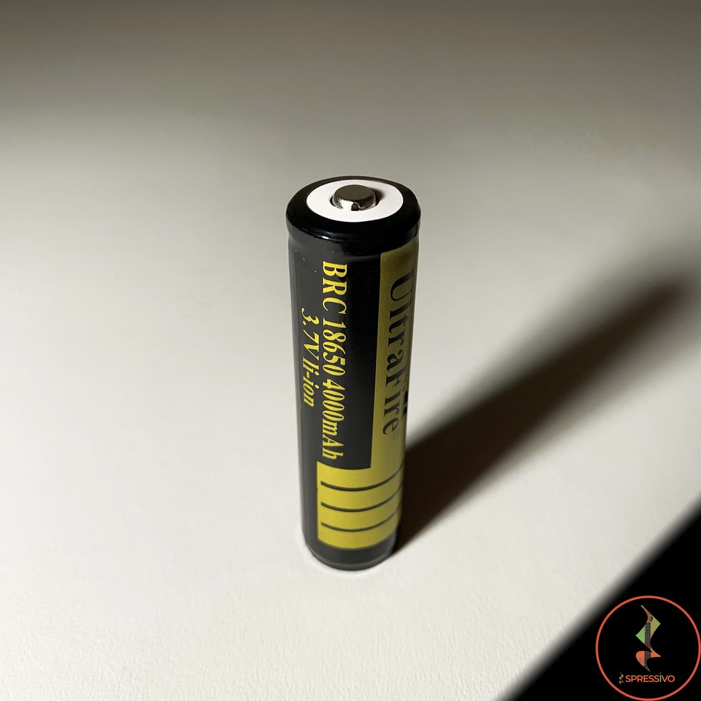 Baterai 18650 ultrafire 4000 mAh black gold batere batre battery BRC