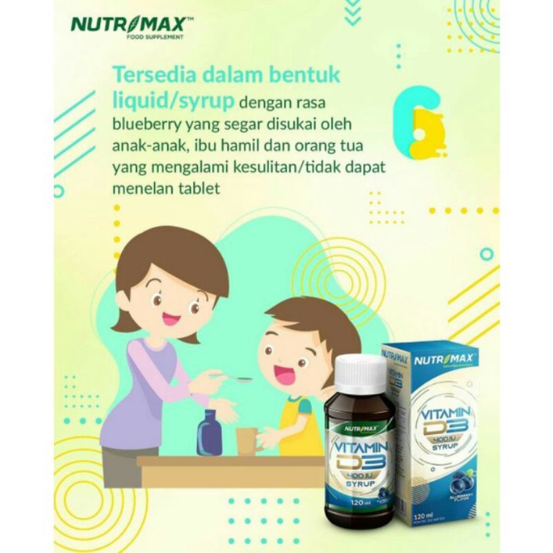 PAKET NUTRIMAX VIT D3 400 IU SYRUP