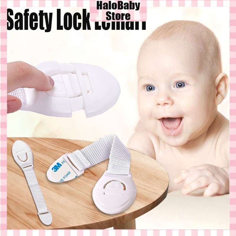 Halobaby Safety Lock Pengaman Pintu Kulkas Serbaguna Pengunci Pintu Tambahan