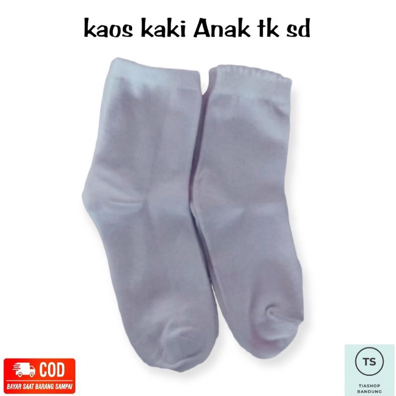 Kaos Kaki Putih dan Hitam Polos Anak TK SD || Kaos Kaki Pendek Anak