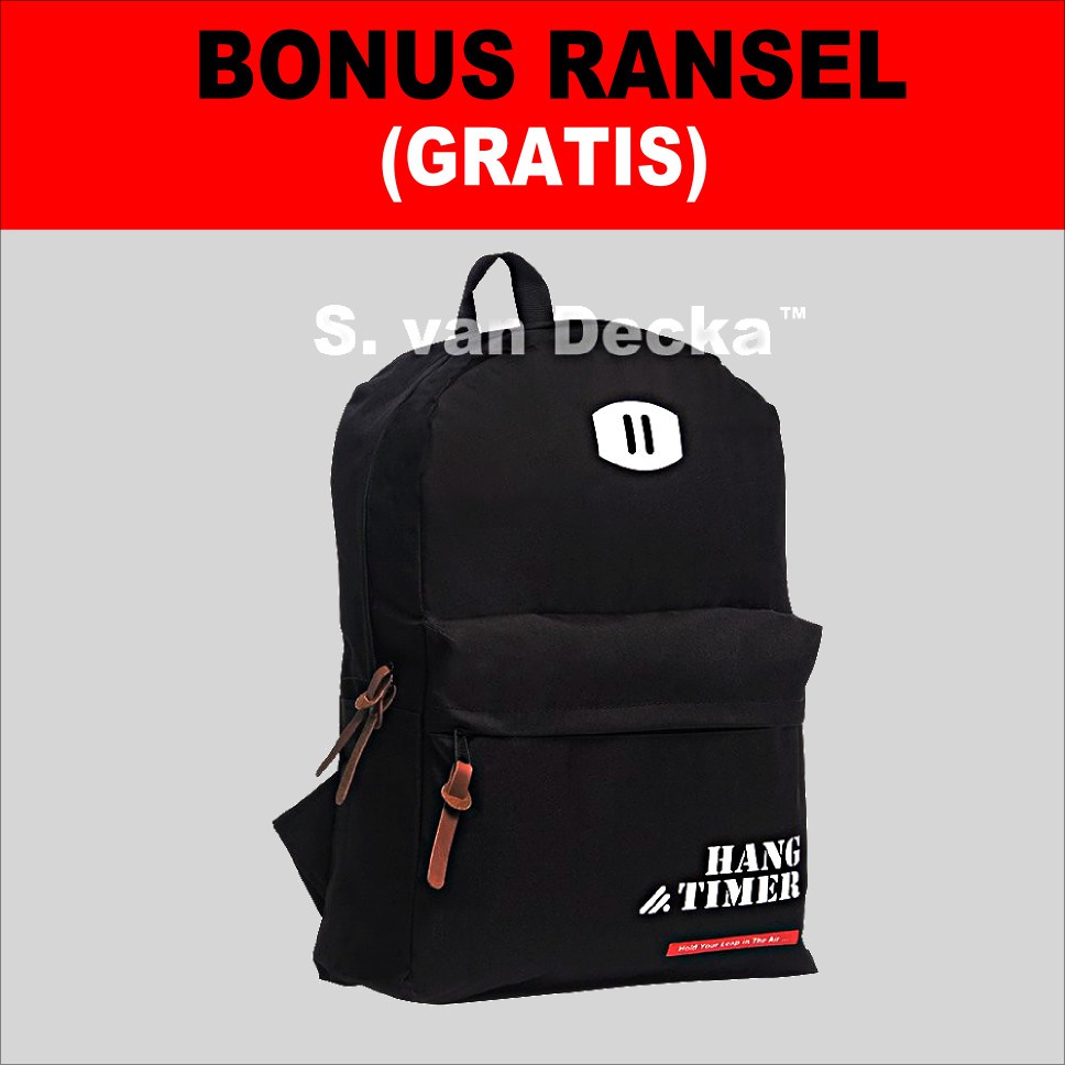 Sepatu  Pria S. van Decka R-XMZ010K+ Gratis Ransel
