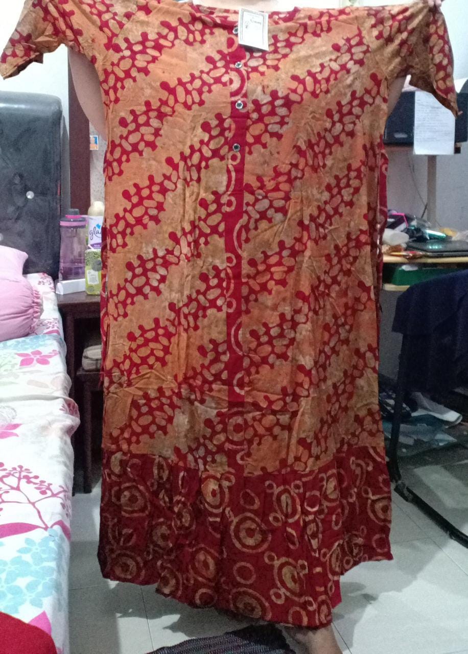 Daster Jumbo Rosalia Busui Batik Pekalongan