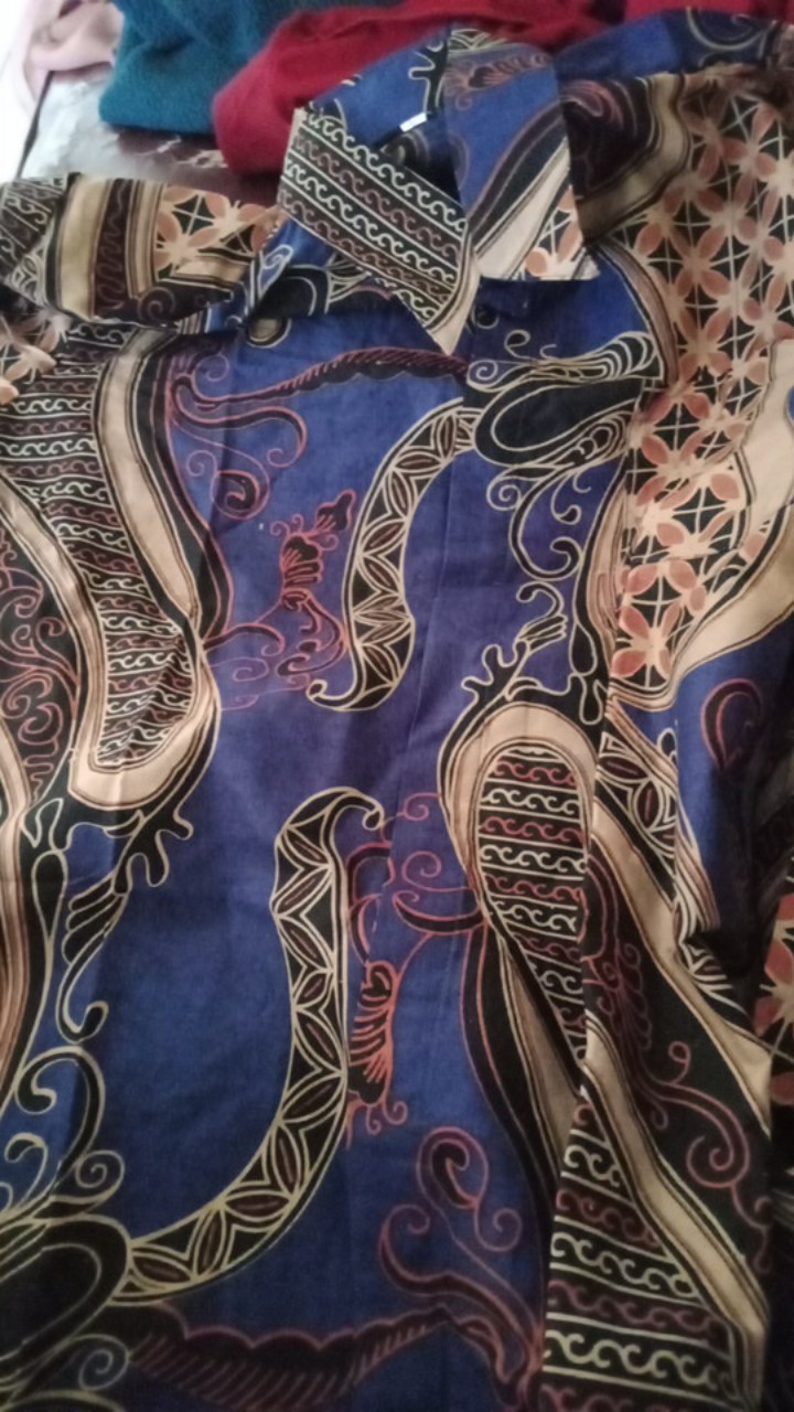 Maura Couple - Sania Ruffle Batik Couple Ori Ndoro Jowi Dnt Garansi Termurah Set Couple Shakila Navy