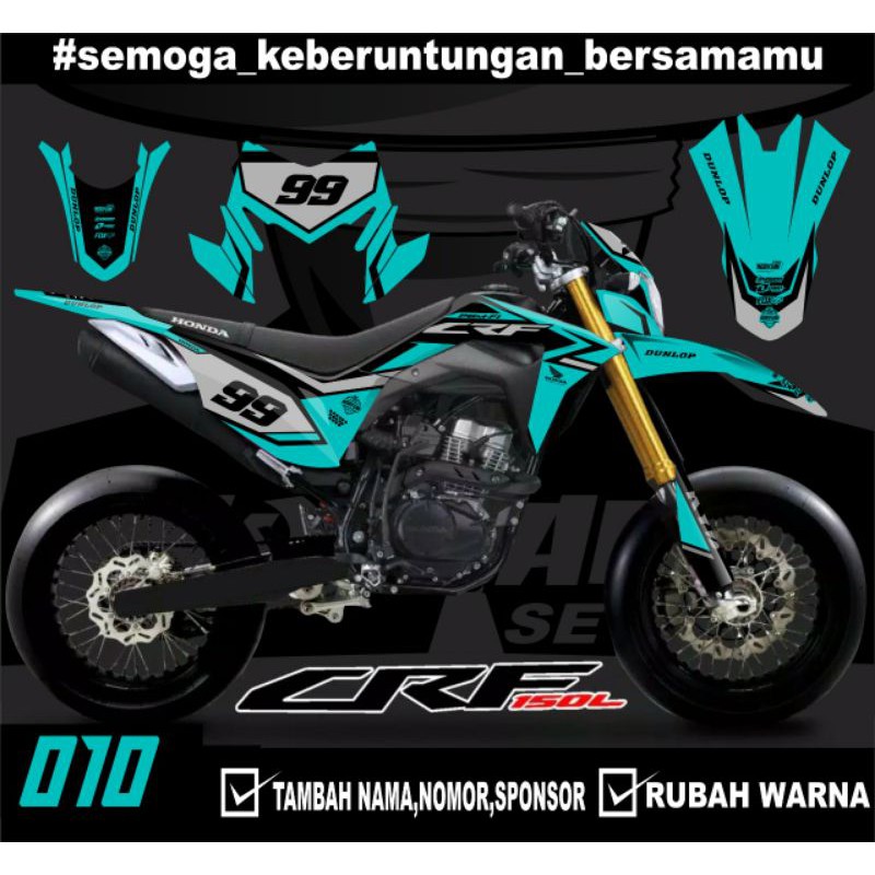 Sticker setiker stiker decal CRF 150 L (010) minimalis Fullbody-Dekal stiker Trail Supermoto