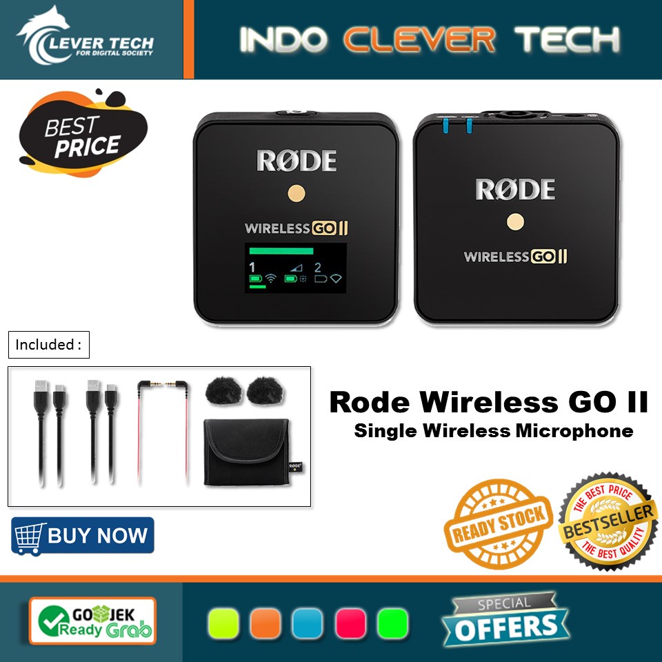 Rode Wireless GO II Single Mic Compact Digital Wireless Microphone