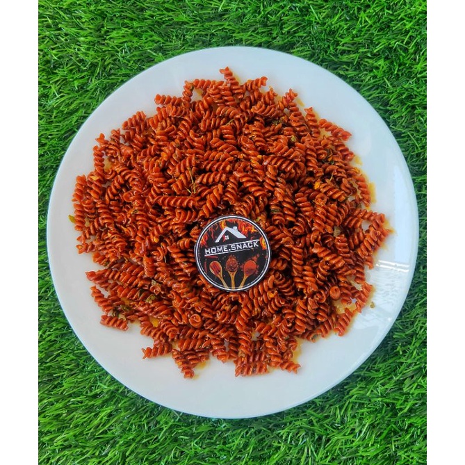 

Makaroni Spiral - pedas - gurih renyah - HomeSnackk