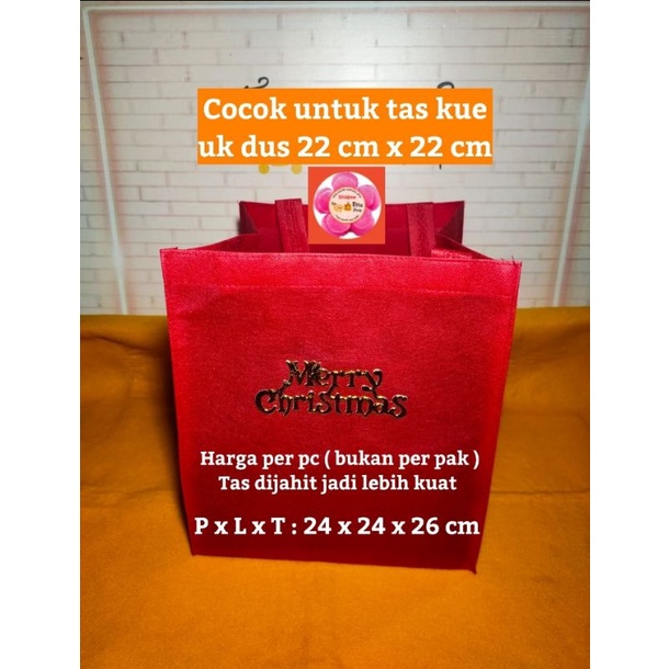 

Tas Kain Bingkisan Souvenir Kantong Polos Tenteng 24 Merry Christmas