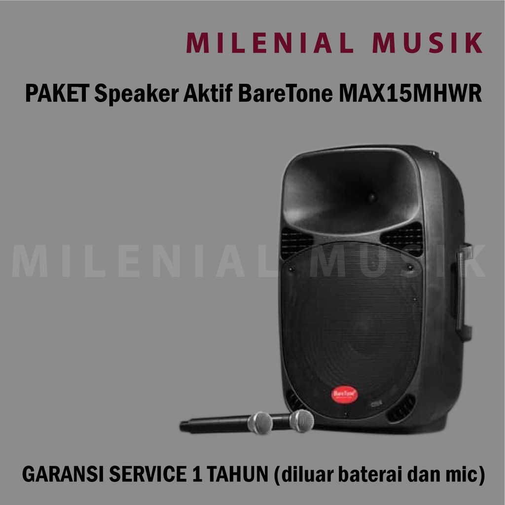 Speaker Aktif Bare Tone MAX15MHWR