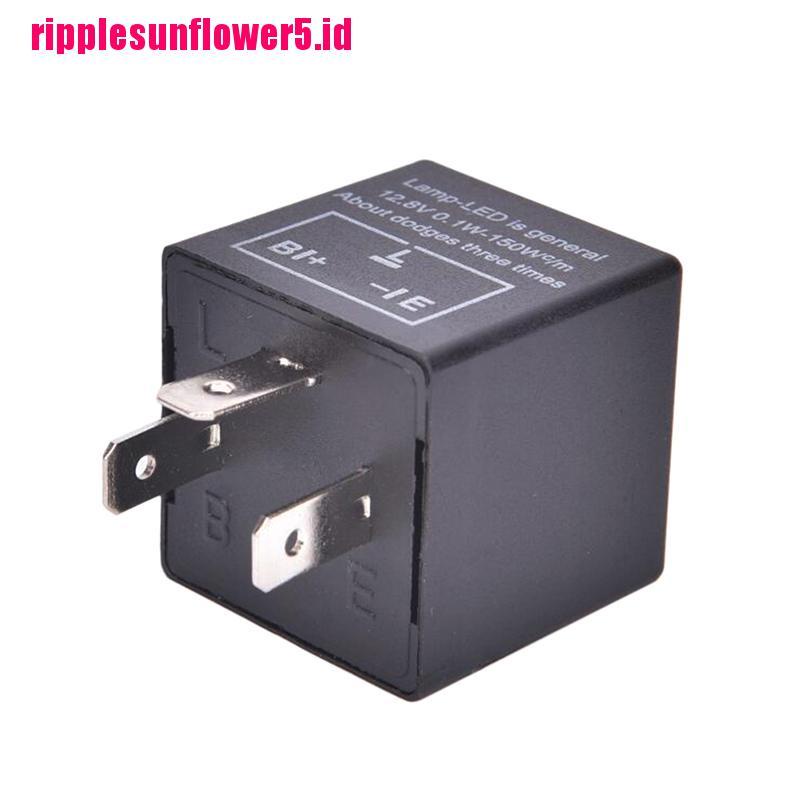 Relay Flasher Lampu LED 12v 3pin Dapat Diatur Untuk Sein Mobil