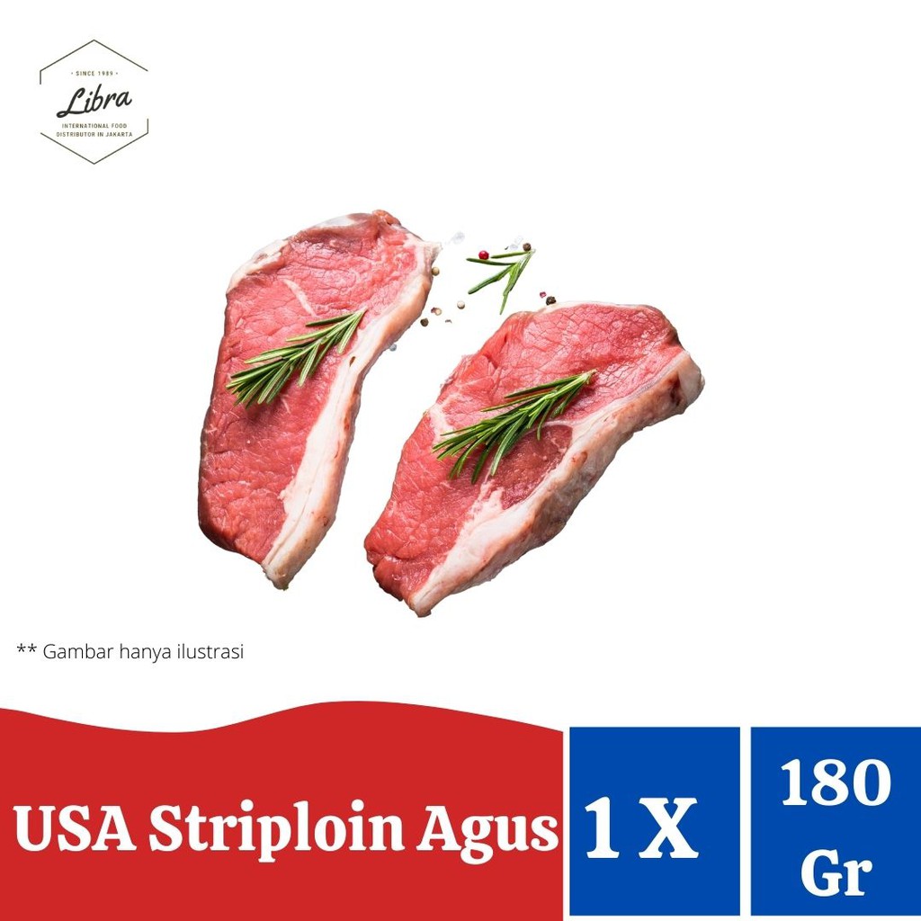 

USA- Striploin Agus beef Steak 180 Gr