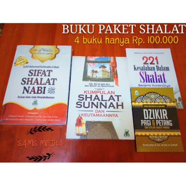 (BISA COD) PROMO Buku Paket Shalat Nabi Edisi Lengkap Sifat Tata Cara Shalat Sesuai Tuntunan Nabi