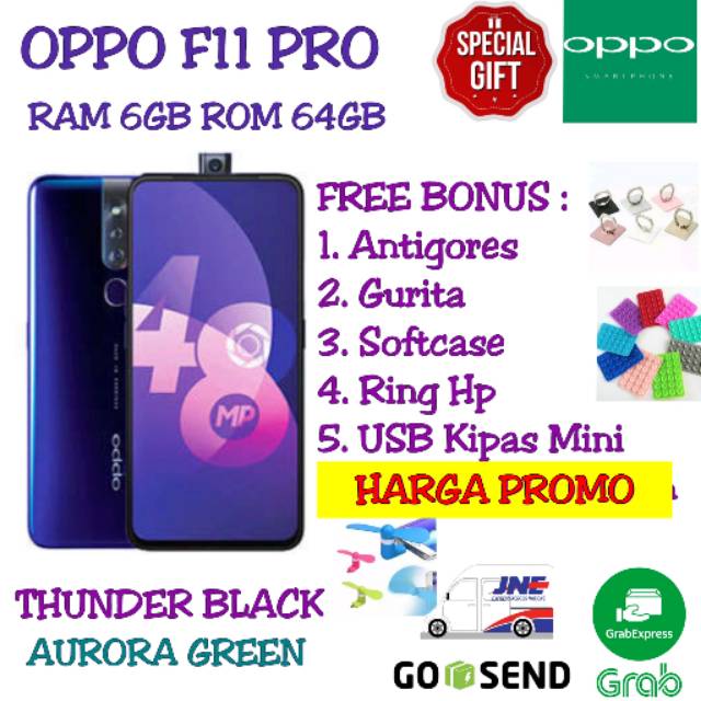 OPPO F11 PRO RAM 6GB ROM 64GB GARANSI RESMI OPPO | Shopee