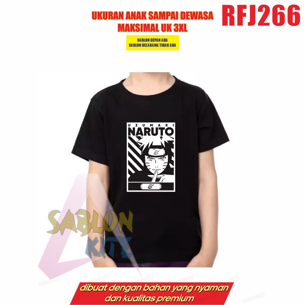 MURAH!!! KAOS KEREN ANIME NARUTO RFJ266