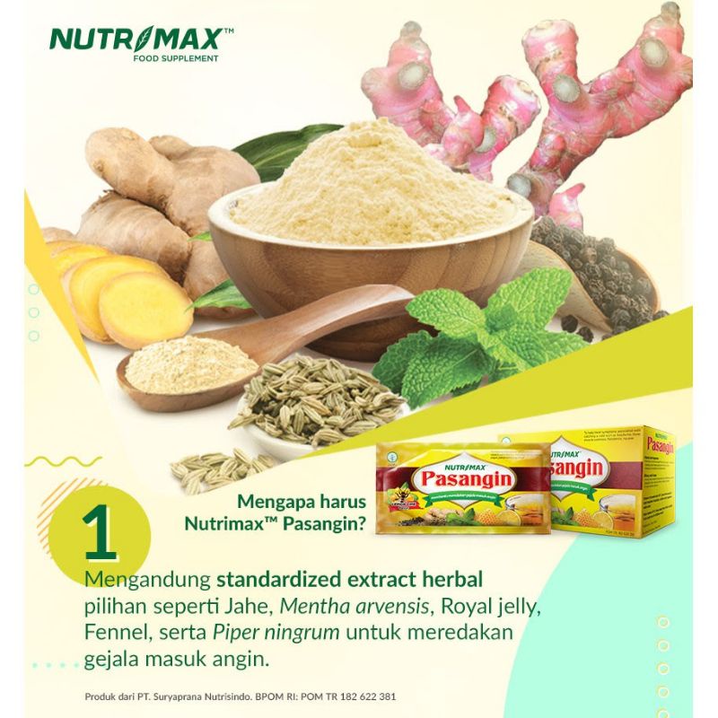 NUTRIMAX PASANGIN TOLAK PAS MASUK ANGIN PILEK MUAL MUNTAH KEMBUNG SAKIT KEPALA ANTANGIN 10