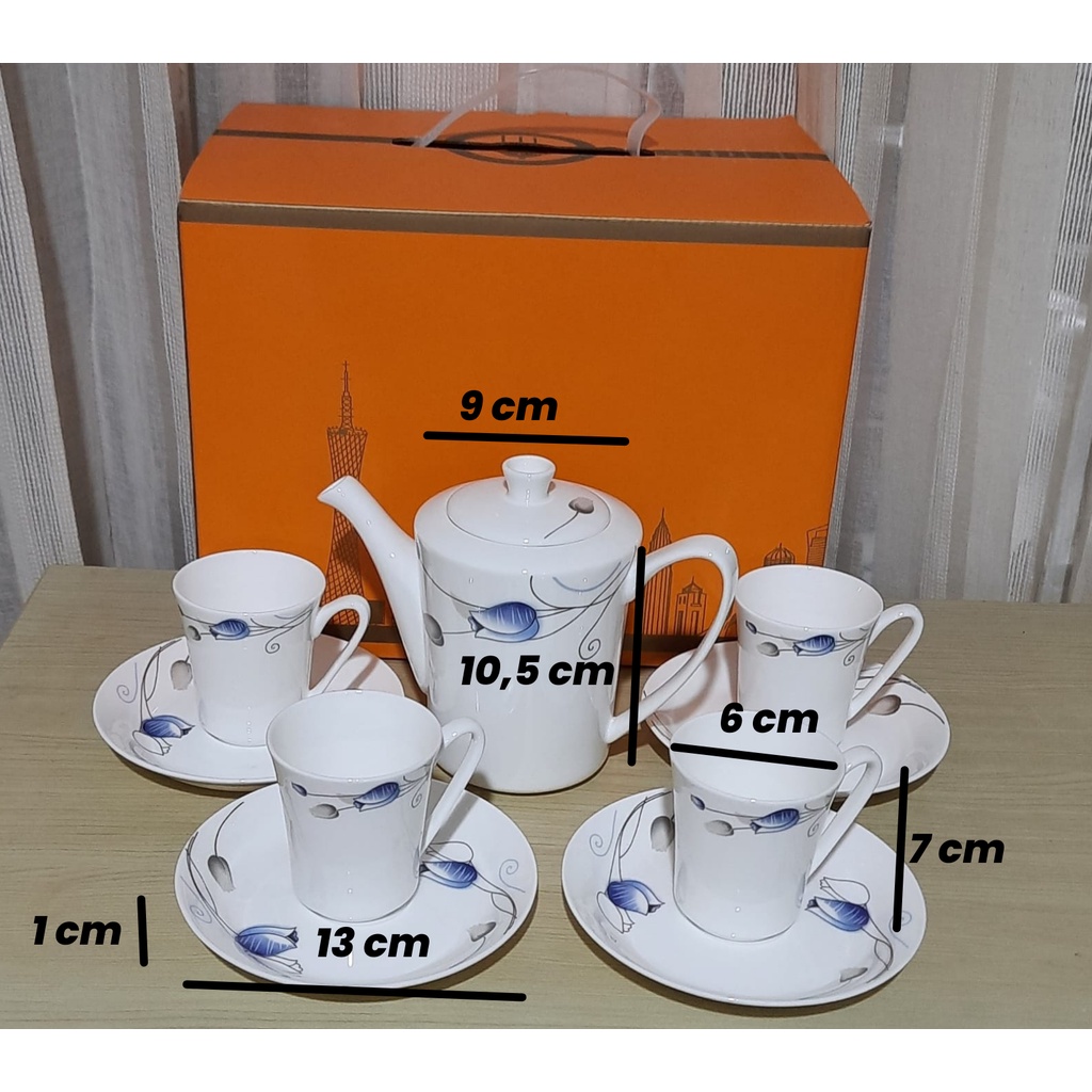 Tea set elegan kado parcel cantik