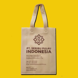 Jual Tas goodie bag spunbond sablon Indonesia|Shopee Indonesia