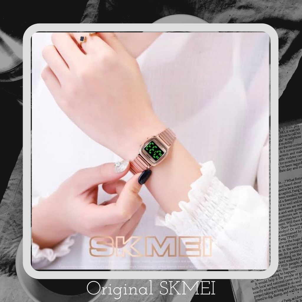 jam tangan wanita skmei original murah jam tangan cewek skmei anti air terbaru (1543)