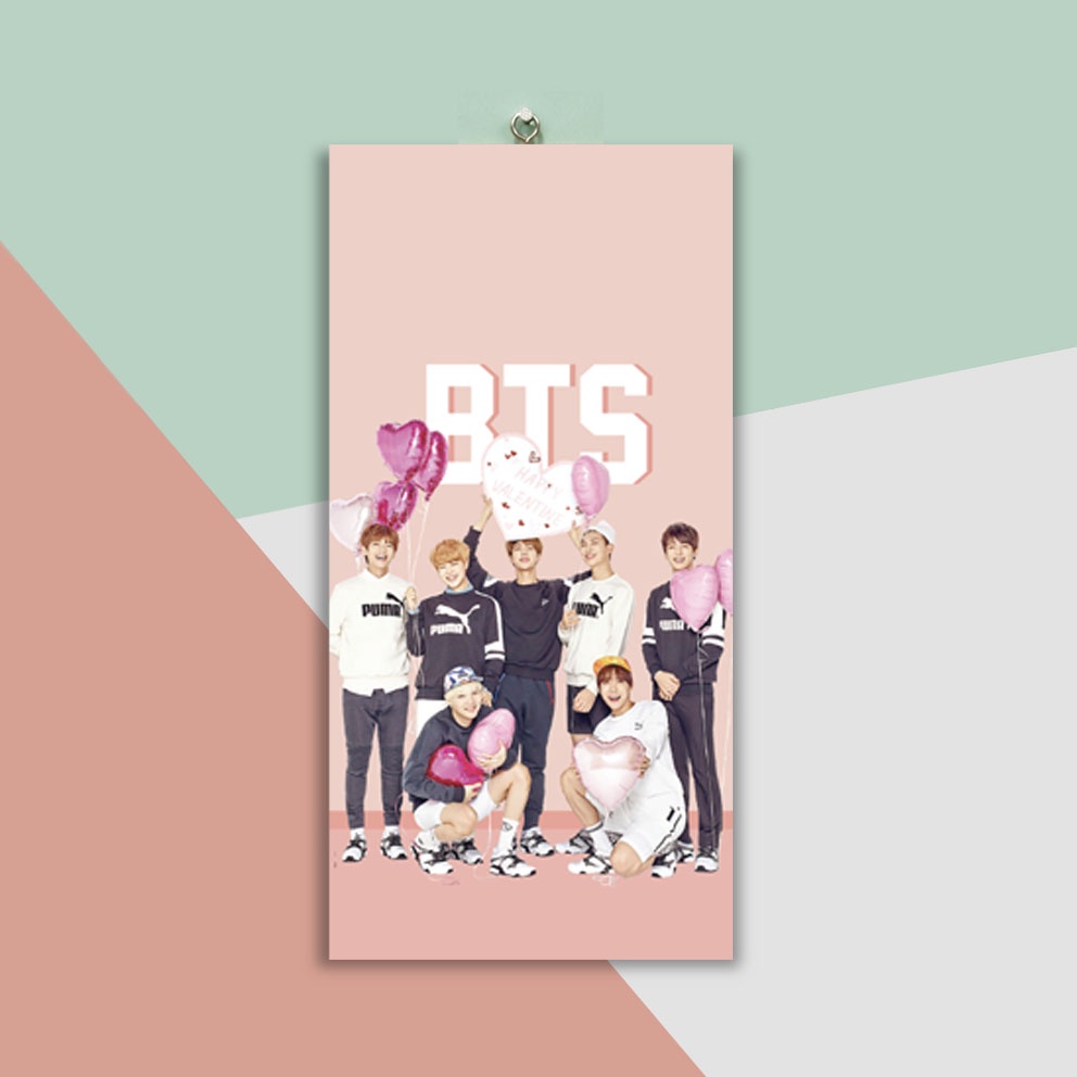 HIASAN DINDING BTS WALLDECOR PAJANGAN POSTER HIASAN KAMAR DEKORASI KAYU KPOP BTS