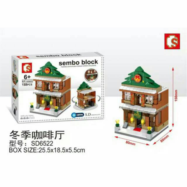 Legoo Sembo Block SD -6522 Coffee Shop