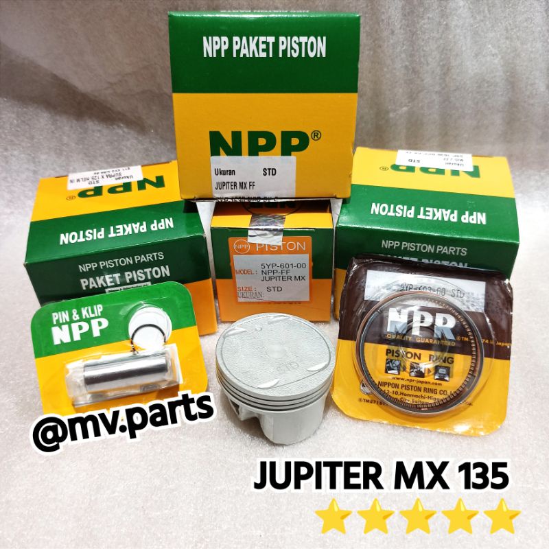 Piston Kit Seher Ring pen Jupiter Mx old Mx New 135 50C Merek NPP