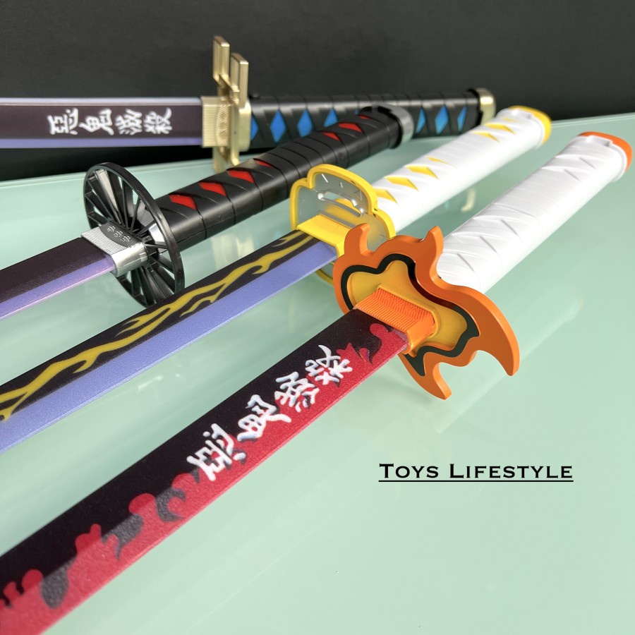 Mainan Samurai Katana Plastik Demon Slayer Kimetsu No Yaiba Nichirin Blade