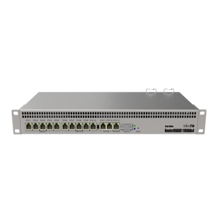 Mikrotik RB1100DX4 1U Rackmount Router 13 Port 10/100/1000 Lev.6