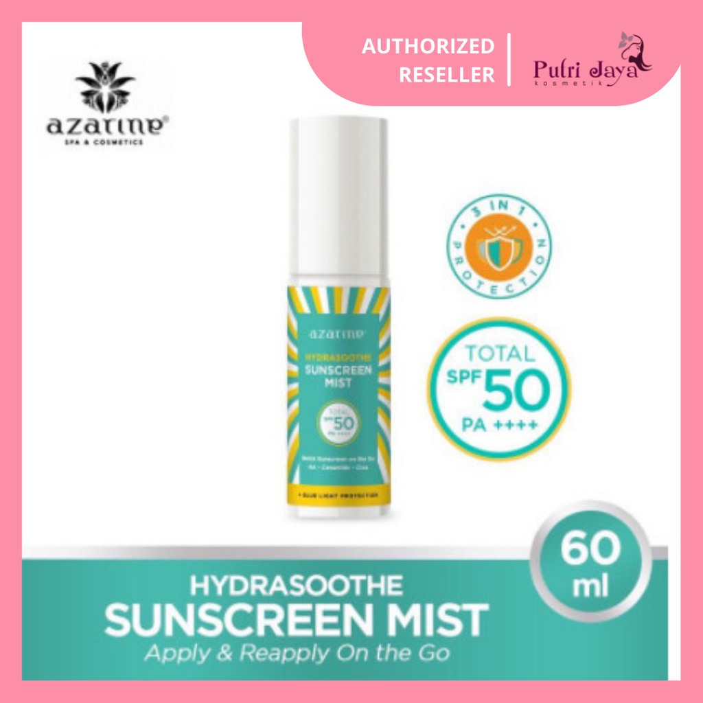 azarine hydrasoothe sunscreen mist apply   reapply on the go spf 50 pa    