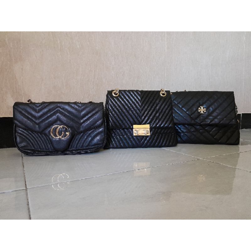 Tas wanita hitam tas selempang tas pesta tas mewah