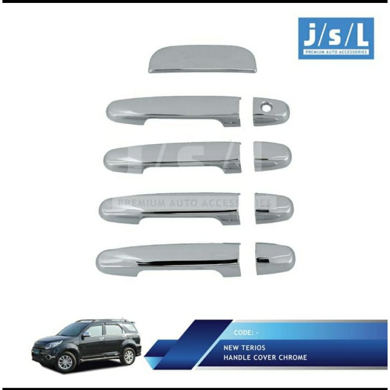 Daihatsu Terios Rush Pegangan Pintu Mobil Handle Cover Chrome Krom
