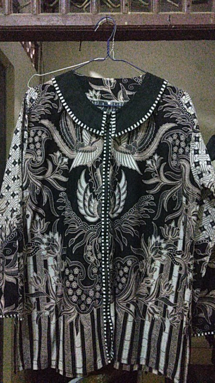 Tey-17 Batik Wanita Asj Sa Hrb026 Kenongo Kemeja Tosca Pendek