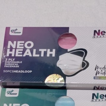 MASKER NEO HEALTH MODIS &amp; MEDIS HEADLOOP 3PLY 50S/MASKER HIJAB