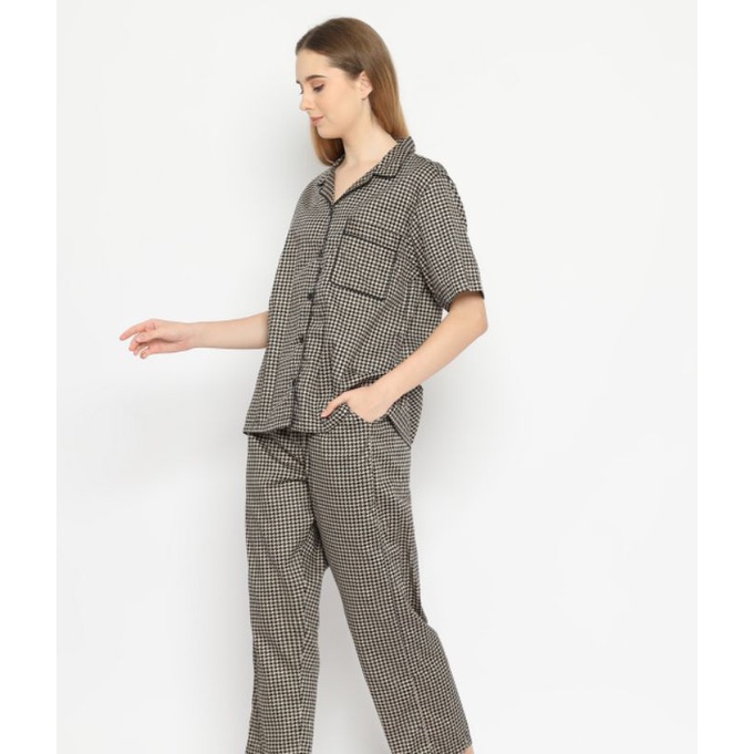 HANA SLEEPWEAR PIYAMA / BAJU TIDUR PRIA / WANITA ( COUPLE )  100 % COTTON-1
