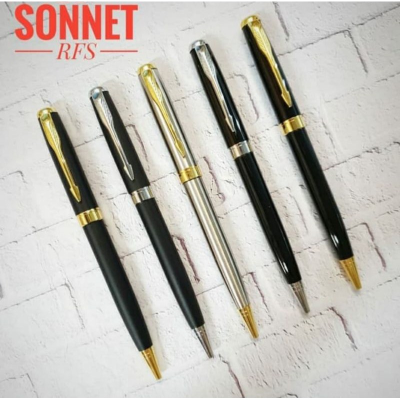 

Pulpen Parker Sonet Tw / Sonnet Gt Gratis Ukir Nama Logo Sendiri