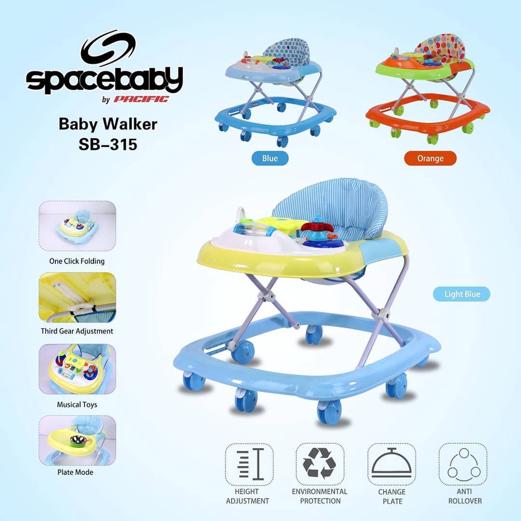 Spacebaby Baby Walker - SB315 / Kereta Bayi