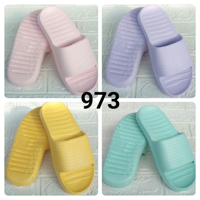 Sandal Rumah 36-40 Sendal Slop Kamar Mandi Wanita Lembut Model Miniso