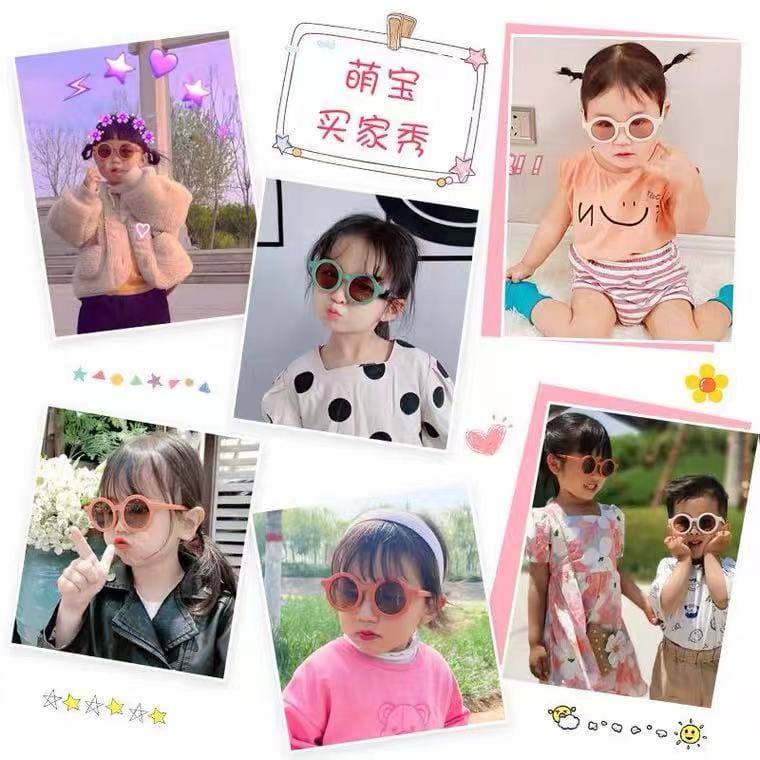 Kacamata Anak New Trend/Fashion Anak Terbaru Bulat Unisex High Quality Import