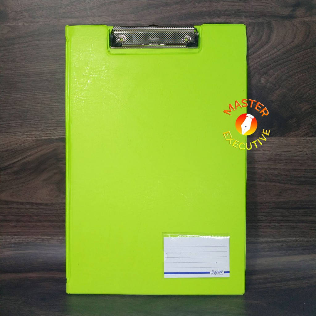 Bantex Clipboard with Cover - Papan Dada Kulit Sintetis Hijau Stabilo 4211 65