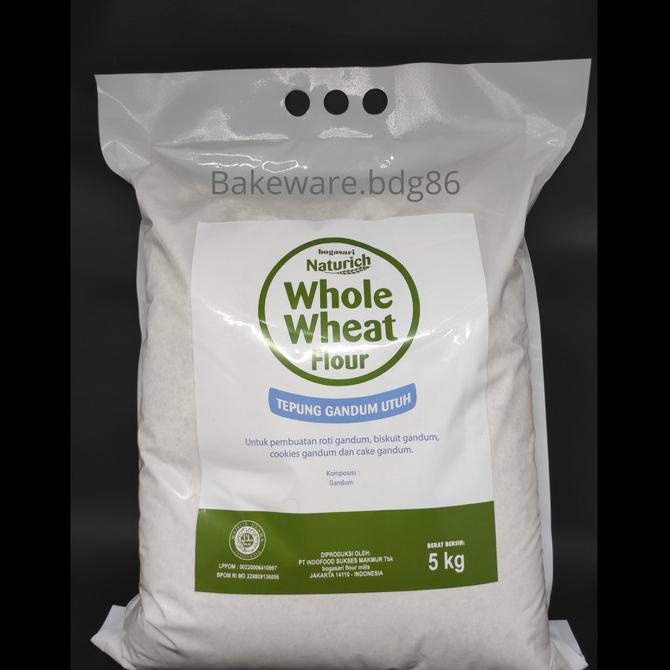

[COD] NATURICH WHOLE WHEAT FLOUR BOGASARI TEPUNG GANDUM UTUH 5 KG ORIGINAL [COD]