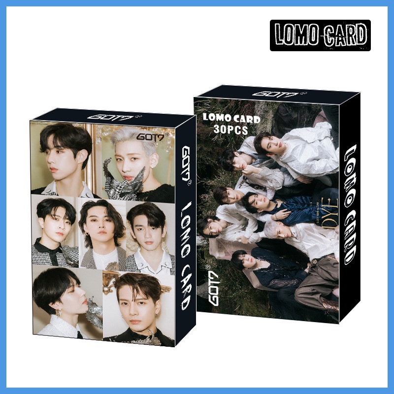 30pcs / box Kartu Lomo Foto JB JinYoung Jackson Got7 Album Breath Love Last iece