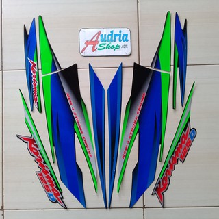 Striping Stiker  Motor  Honda Karisma  125D 2003 Full Hitam 