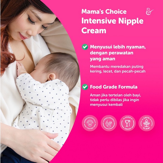 Mama's Choice Pejuang ASI Essential Kit (Nipple Cream + Breast Milk Collection Shells)