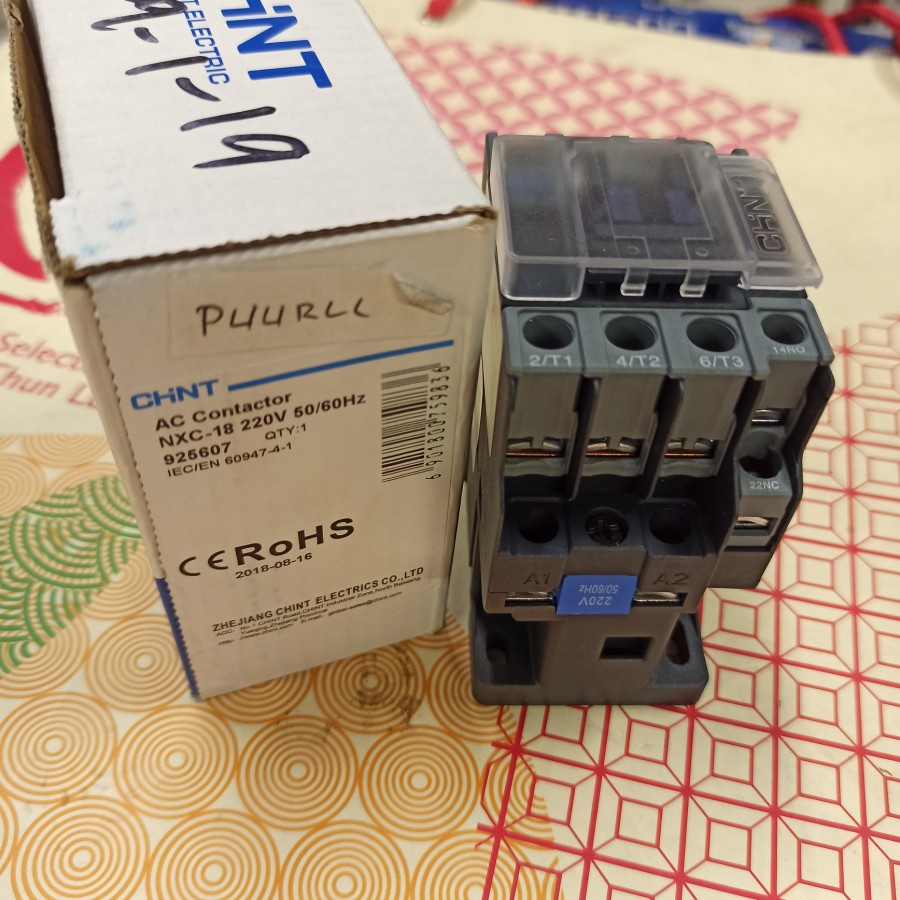 Magnetic Contactor Chint Nxc 18 / Kontaktor Original